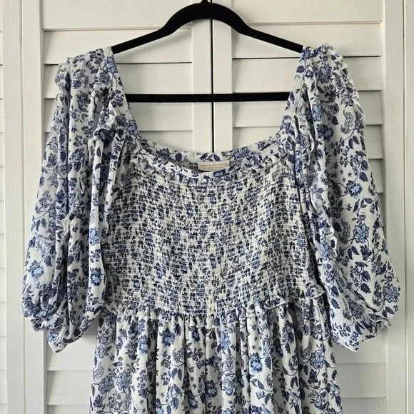 Super‎ Natural by Secret Mission Floral Georgette Mini Dress Size S Cottagecore - Picture 3 of 10